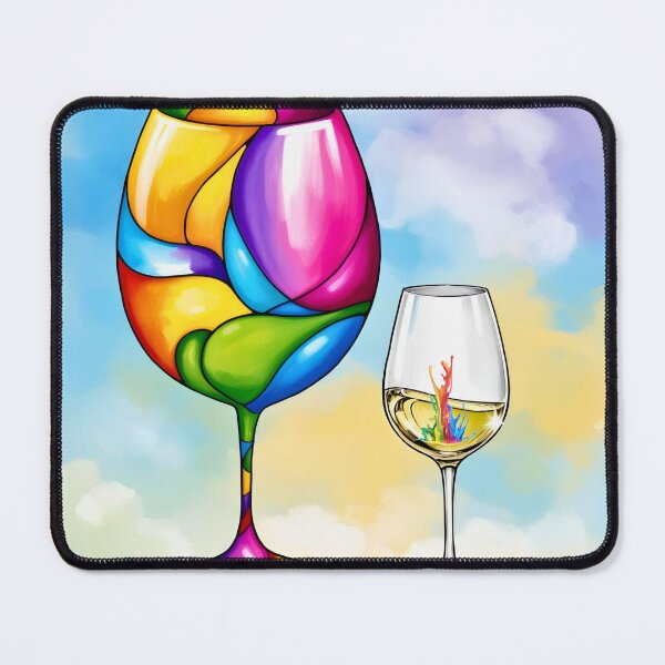 Item preview, Happy Easter Glass of wine Art designed and sold by Modern-Tropical.