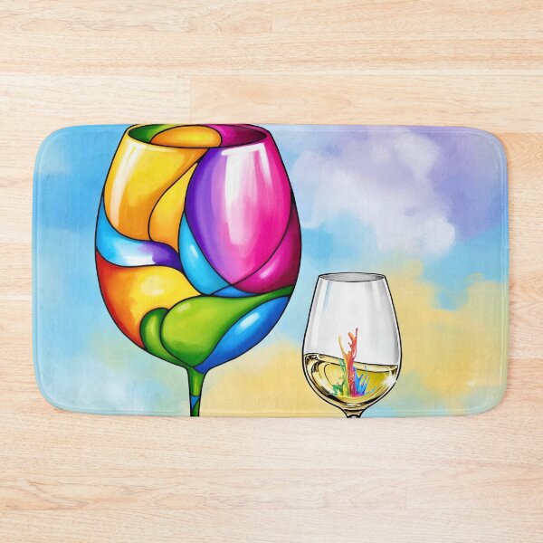 Item preview, Happy Easter Glass of wine Art designed and sold by Modern-Tropical.