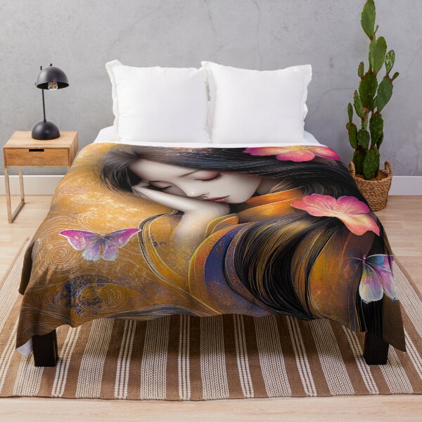 Item preview, Golden Slumber: Whispers of Blossom and Butterfly designed and sold by bloorose.