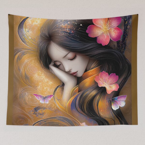 Item preview, Golden Slumber: Whispers of Blossom and Butterfly designed and sold by bloorose.