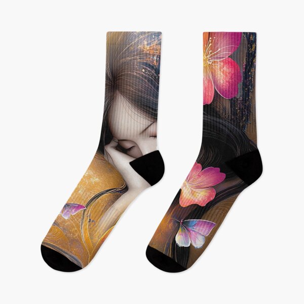 Item preview, Golden Slumber: Whispers of Blossom and Butterfly designed and sold by bloorose.