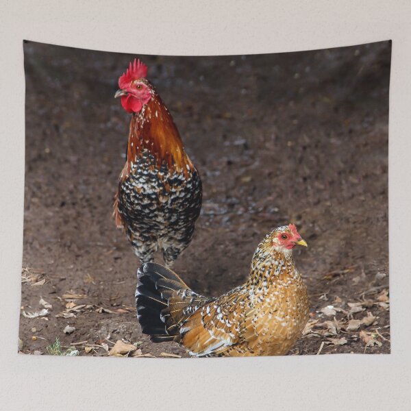 Item preview, Mr Rooster and His Hen  designed and sold by heatherfriedman.