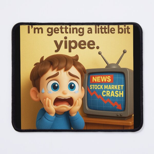 Item preview, "Little Bit Yipee - Stock Market Woes" designed and sold by MySheetMusicArt.