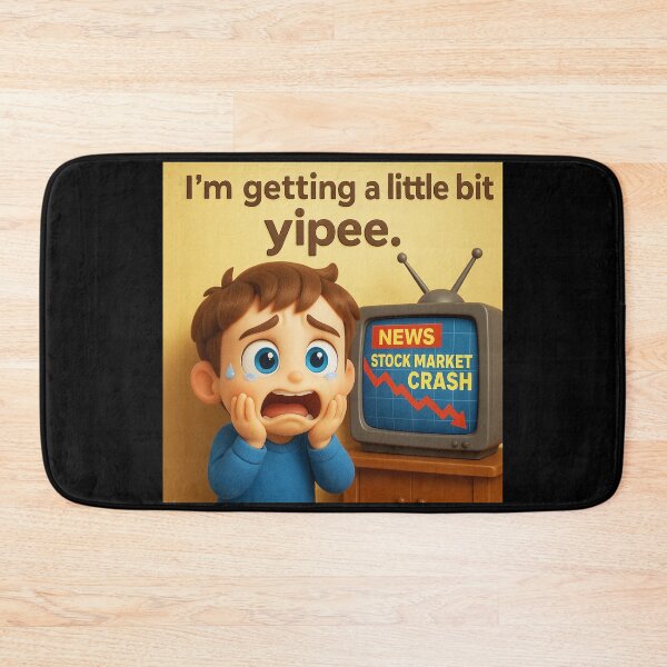 Item preview, "Little Bit Yipee - Stock Market Woes" designed and sold by MySheetMusicArt.