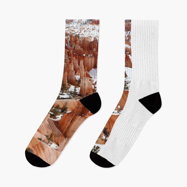Item preview, Close-Up of Snow-Dusted Hoodoos in Bryce Canyon designed and sold by Maryna Gumenyuk.