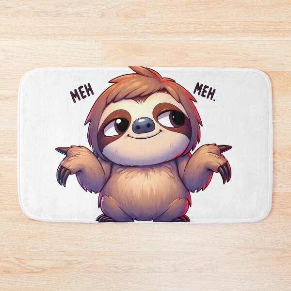 Item preview, three toed sloth, kawaii, chibi designed and sold by TrueArtVibes.