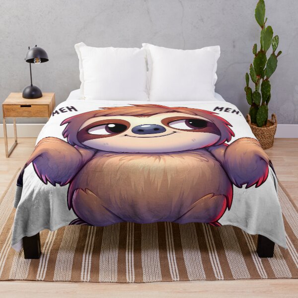 Item preview, three toed sloth, kawaii, chibi designed and sold by TrueArtVibes.