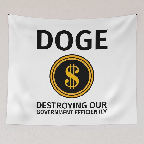 Item preview, DOGE destroying our government efficiently  designed and sold by Rachel the Artist .