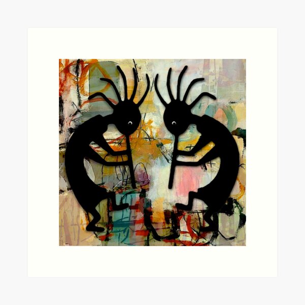 Item preview, Hopi Dancing Abstract designed and sold by ViaARTfactory.