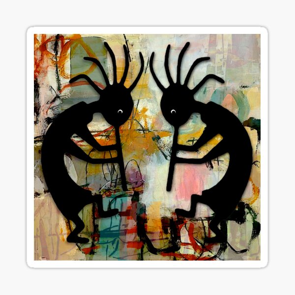 Item preview, Hopi Dancing Abstract designed and sold by ViaARTfactory.