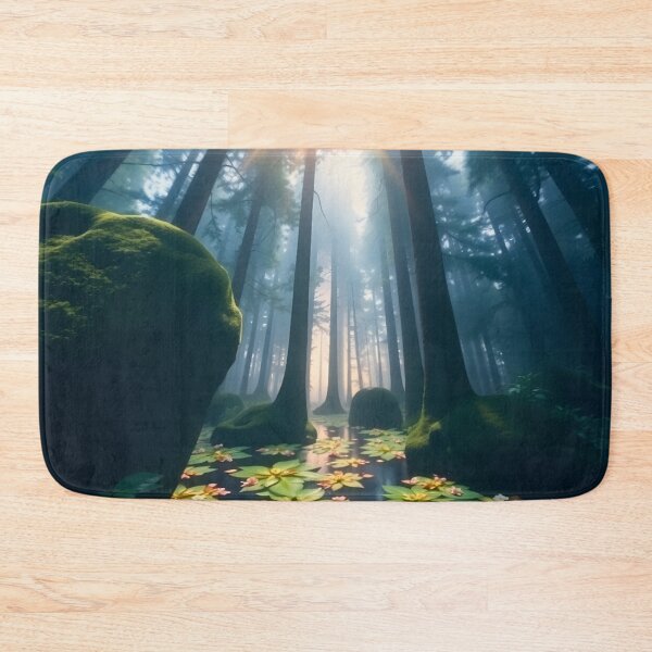Item preview, AI Dreamscape Portal - Mystical Sunlit Forest designed and sold by nhk999.
