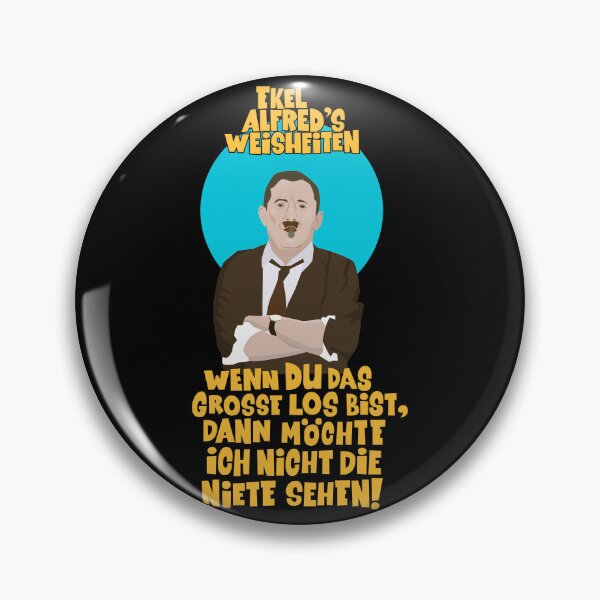 Item preview, Alfred Tetzlaff Zitat Satire Illustration - Ein Herz und eine Seele designed and sold by Boogosh.