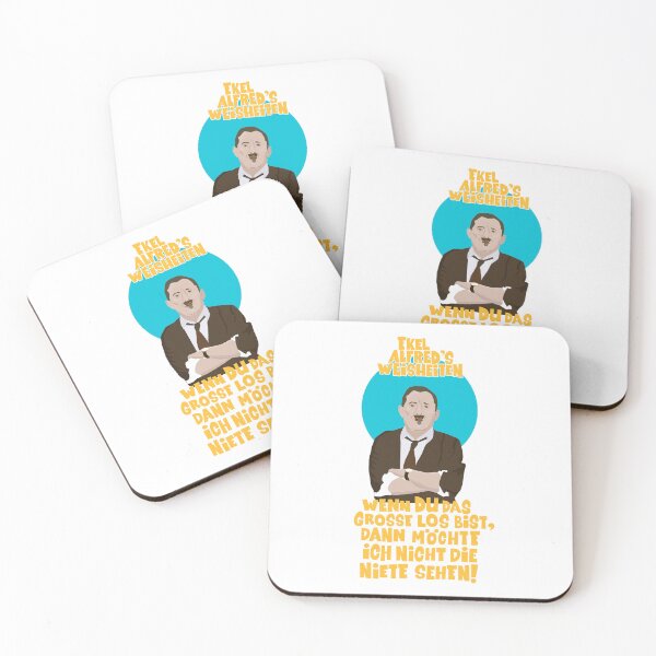 Item preview, Alfred Tetzlaff Zitat Satire Illustration - Ein Herz und eine Seele  designed and sold by Boogosh.