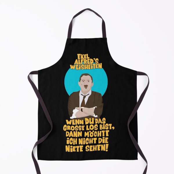 Item preview, Alfred Tetzlaff Zitat Satire Illustration - Ein Herz und eine Seele designed and sold by Boogosh.