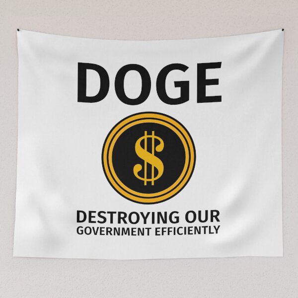 Item preview, DOGE destroying our government efficiently  designed and sold by Rachel the Artist .