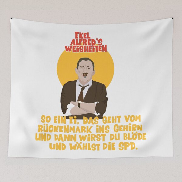 Item preview, Ein Herz und eine Seele – SPD Spruch von Ekel Alfred designed and sold by Boogosh.