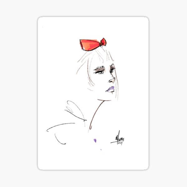 Red Perspective Sticker