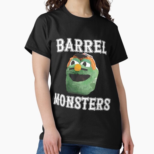 Item preview, barrel monsters designed and sold by Wear the Art.