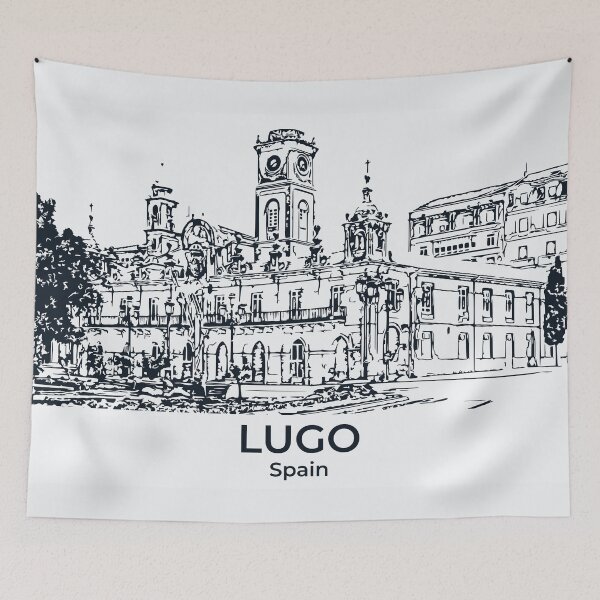 Item preview, Lugo - Spain designed and sold by Lakeric Cityscapes.