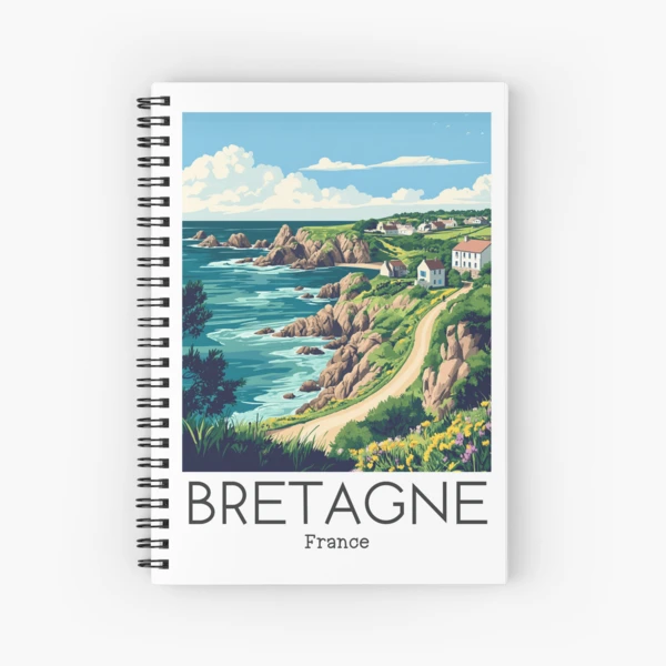Bretagne フランス語 ブリュターニュ 旅 ガイドブック イラスト 洋書 A Vintage Illustration of Bretagne - France 