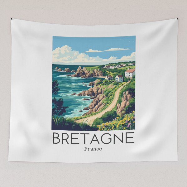 Item preview, A Vintage Illustration of Bretagne - France  designed and sold by GoodOldVintage.