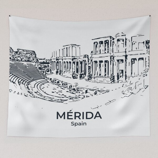 Item preview, Mérida - Spain designed and sold by Lakeric Cityscapes.