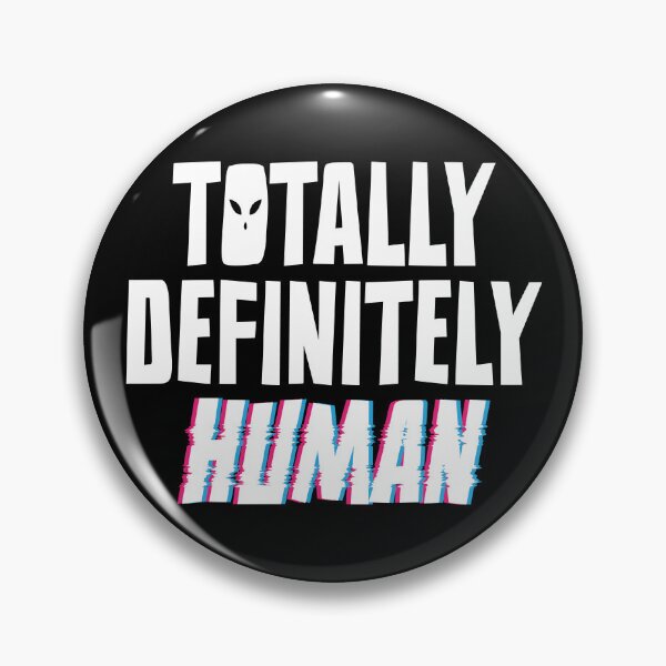 Item preview, Totally Definitely Human | Funny Alien UFO designed and sold by Guerrilla-Dx.