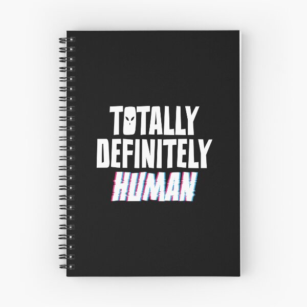 Item preview, Totally Definitely Human | Funny Alien UFO designed and sold by Guerrilla-Dx.