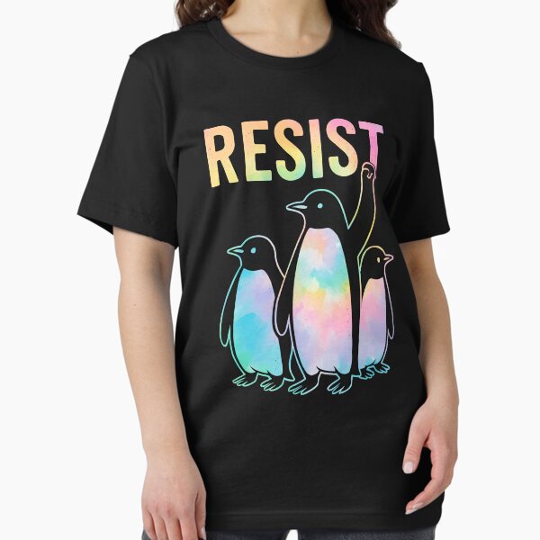 Item preview, Resist Penguin Activism Graphic – Protest Penguins Art – Political Animal Power Design For Resist Penguin designed and sold by ChicTeeshop.