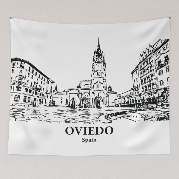 Item preview, Oviedo - Spain designed and sold by Lakeric Cityscapes.