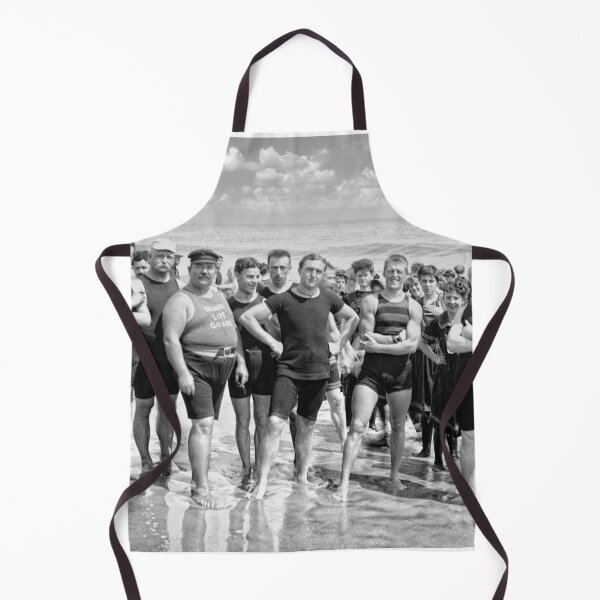 Item preview, Coney Island Lifeguards and Bathers, 1900 – Vintage Beach Portrait designed and sold by Daniel Hagerman.