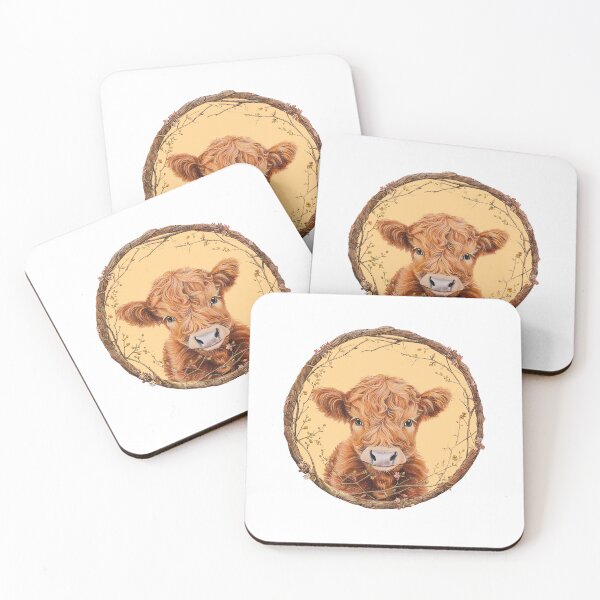 Item preview, Highland Cow and Flowers Barnyard  designed and sold by SkiesOfBlue5150.