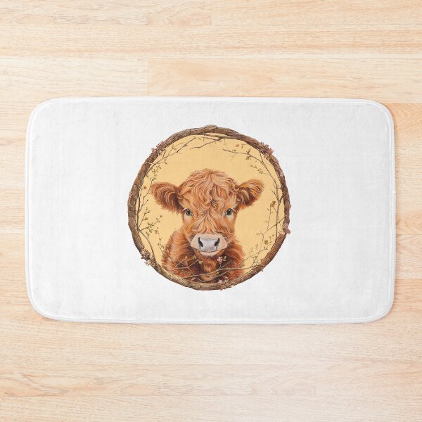 Item preview, Highland Cow and Flowers Barnyard  designed and sold by SkiesOfBlue5150.