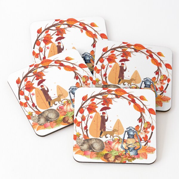 Item preview, Autumn Rain Walk – Cozy Stroll in the Rain designed and sold by PnrArtDesign.