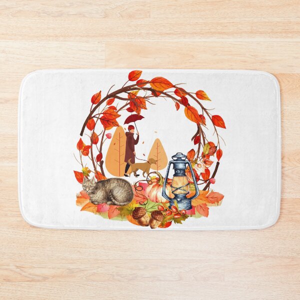 Item preview, Autumn Rain Walk – Cozy Stroll in the Rain designed and sold by PnrArtDesign.
