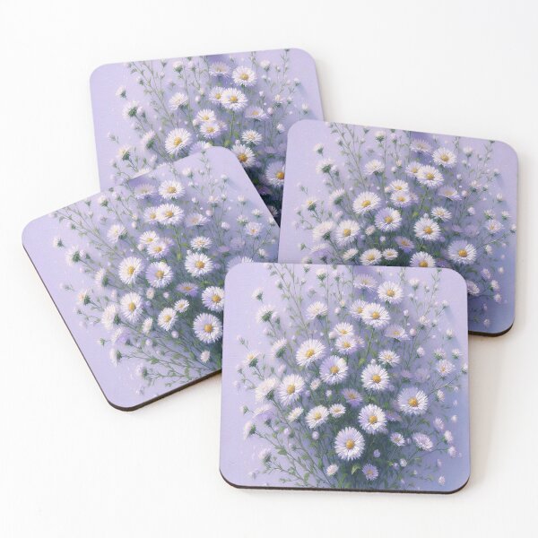 Item preview, White Aster Flowers designed and sold by MajesticPx.