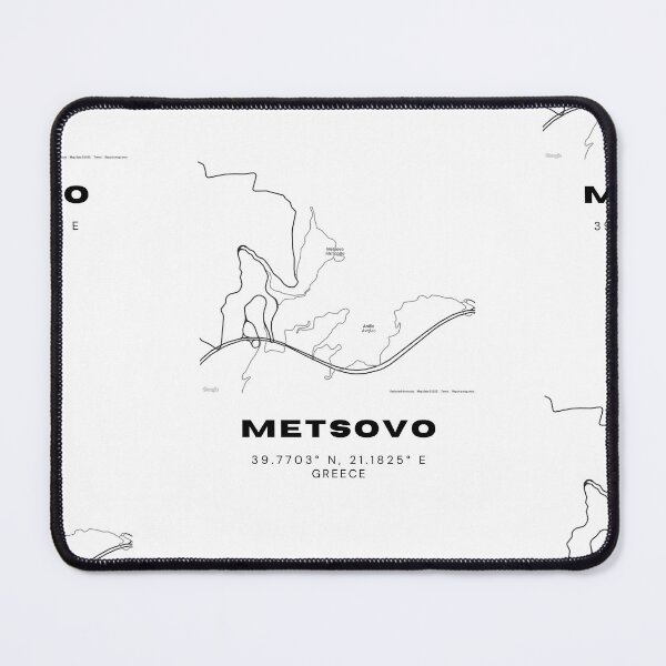 Item preview, Minimalist Black & White Metsovo, Greece City Map designed and sold by RM-Journey.
