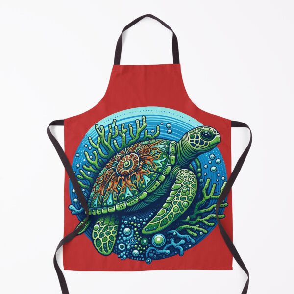 Item preview, REEF TURTLE (#C42A2A) designed and sold by Marlon Oseguera.