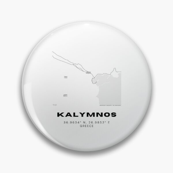Item preview, Minimalist Black & White Kalymnos, Greece City Map designed and sold by RM-Journey.