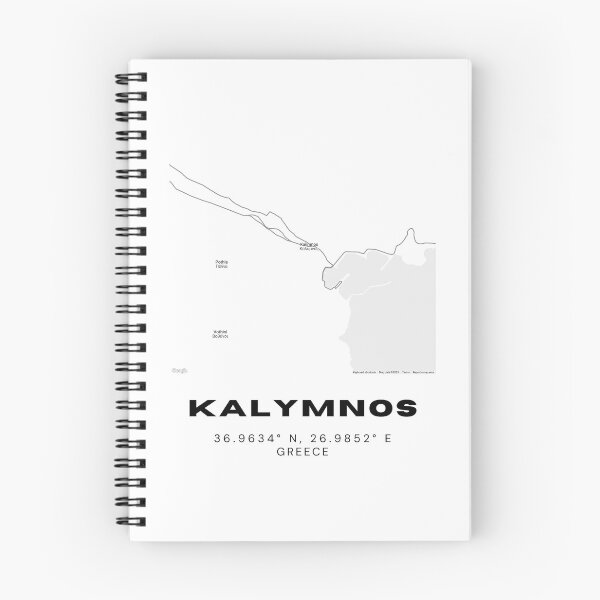 Item preview, Minimalist Black & White Kalymnos, Greece City Map designed and sold by RM-Journey.
