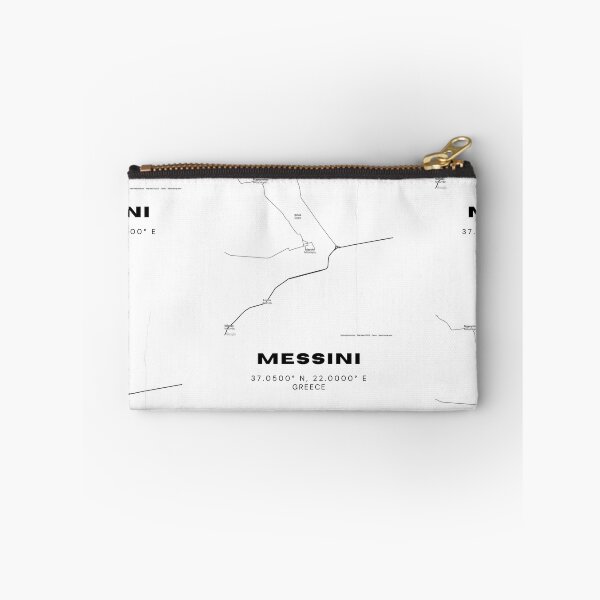 Item preview, Minimalist Black & White Messini, Greece City Map designed and sold by RM-Journey.