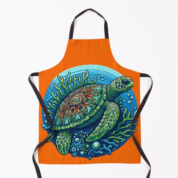 Item preview, REEF TURTLE (#FF6600) designed and sold by Marlon Oseguera.
