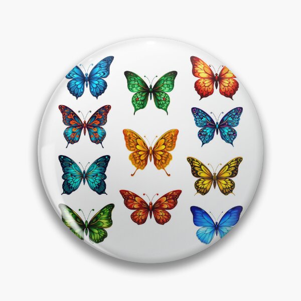 Item preview, Colorful Butterflies Aesthetic Design – Vibrant Butterfly Pattern designed and sold by PnrArtDesign.
