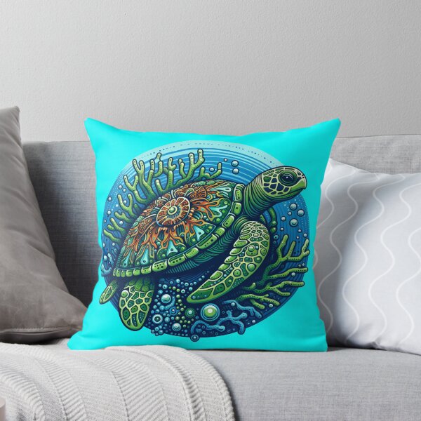 Item preview, REEF TURTLE (#00FFFF) designed and sold by Marlon Oseguera.