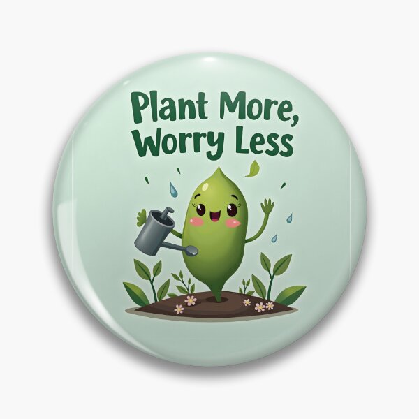 Item preview, Plant More, Worry Less - Eco-Friendly Cartoon  designed and sold by nhk999.
