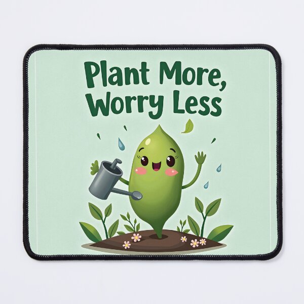 Item preview, Plant More, Worry Less - Eco-Friendly Cartoon designed and sold by nhk999.