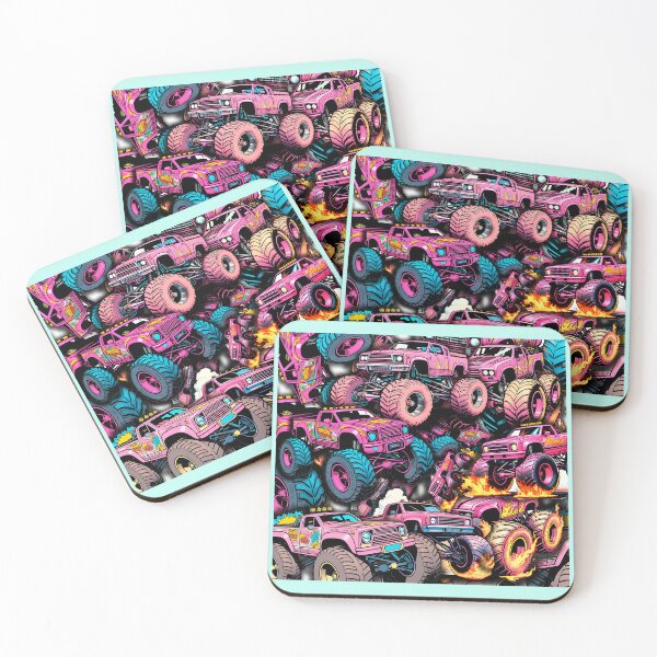 Item preview, Cute Monster truck mom pattern retro comic style gift for fans. designed and sold by UrbanTRIP.