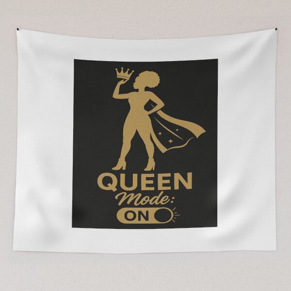 Item preview, QUEEN MODE  (BLK/WHITE) designed and sold by Flavaprints4u.