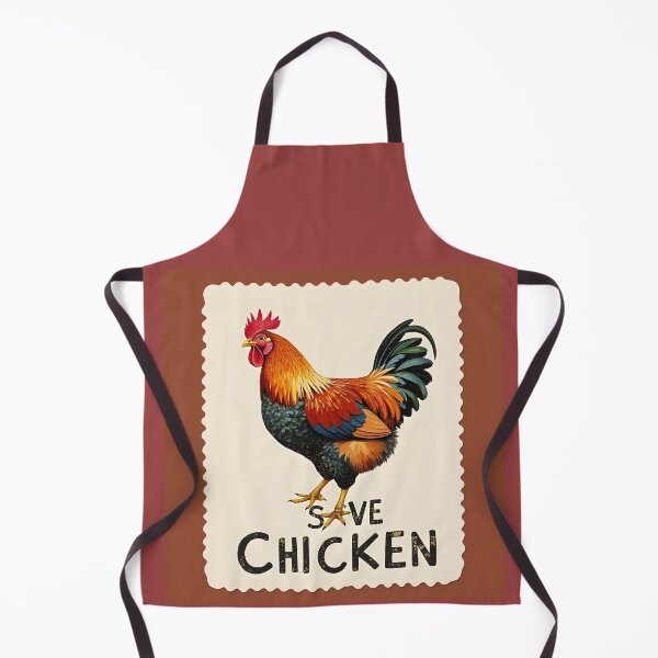 Item preview, "Save Chicken" Rooster - Advocate for Farm Animal Welfare Decal designed and sold by www.contentcraze.in.