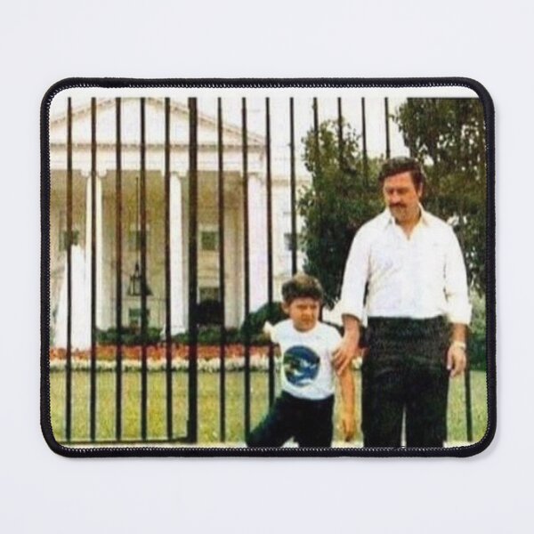 Item preview, Pablo Escobar and his son outside the White House while on the run designed and sold by Grind&Prosper .